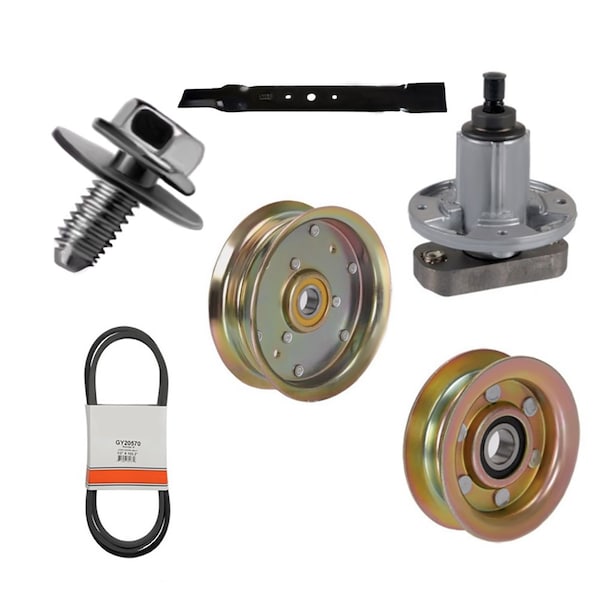 Aic Replacement Parts 42 Deck Kit Fits JD Belts Blades Spindles Bolts L100 L108 L110 L111 L118 106 GX20234-REBUILDKIT - main